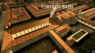 Animation of ancient Roman Fort in Caerleon Wales [upl. by Gudrin]