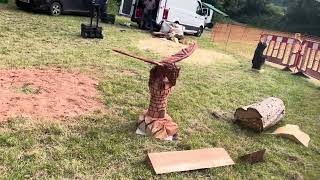 A fabulous range of wooden sculpture at Caerleon festival 2024 [upl. by Letti]