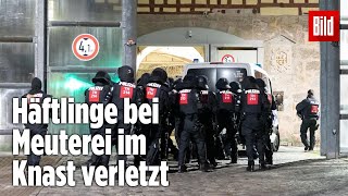 Gefängnismeuterei Polizei stürmt Knast in Thüringen  JVA Untermaßfeld [upl. by Donelson203]